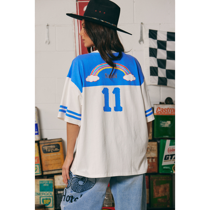 Sabbi The Boyfriend Fit Pony Club Tee - Blue