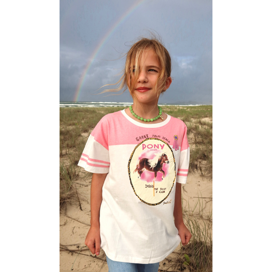 Sabbi The Kids Pony Club Tee - Pink