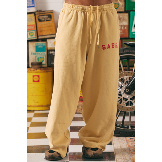 Sabbi The Brenda Energy Wide Leg Sweat Pants - Butter
