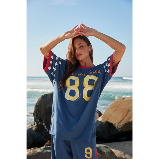 Sabbi The Very Oversized You Cute Tee - Blue