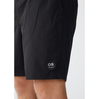 Overboard Surf Hermosa Elastic Waist Boardshort - Black