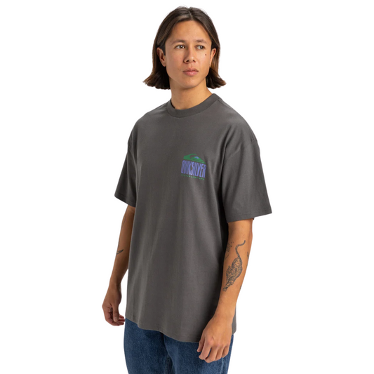 Quiksilver World Force Mens Tee - Dark Shadow