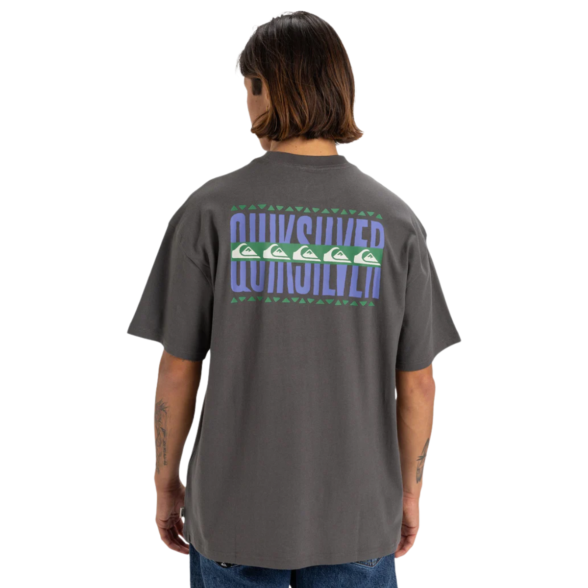Quiksilver World Force Mens Tee - Dark Shadow