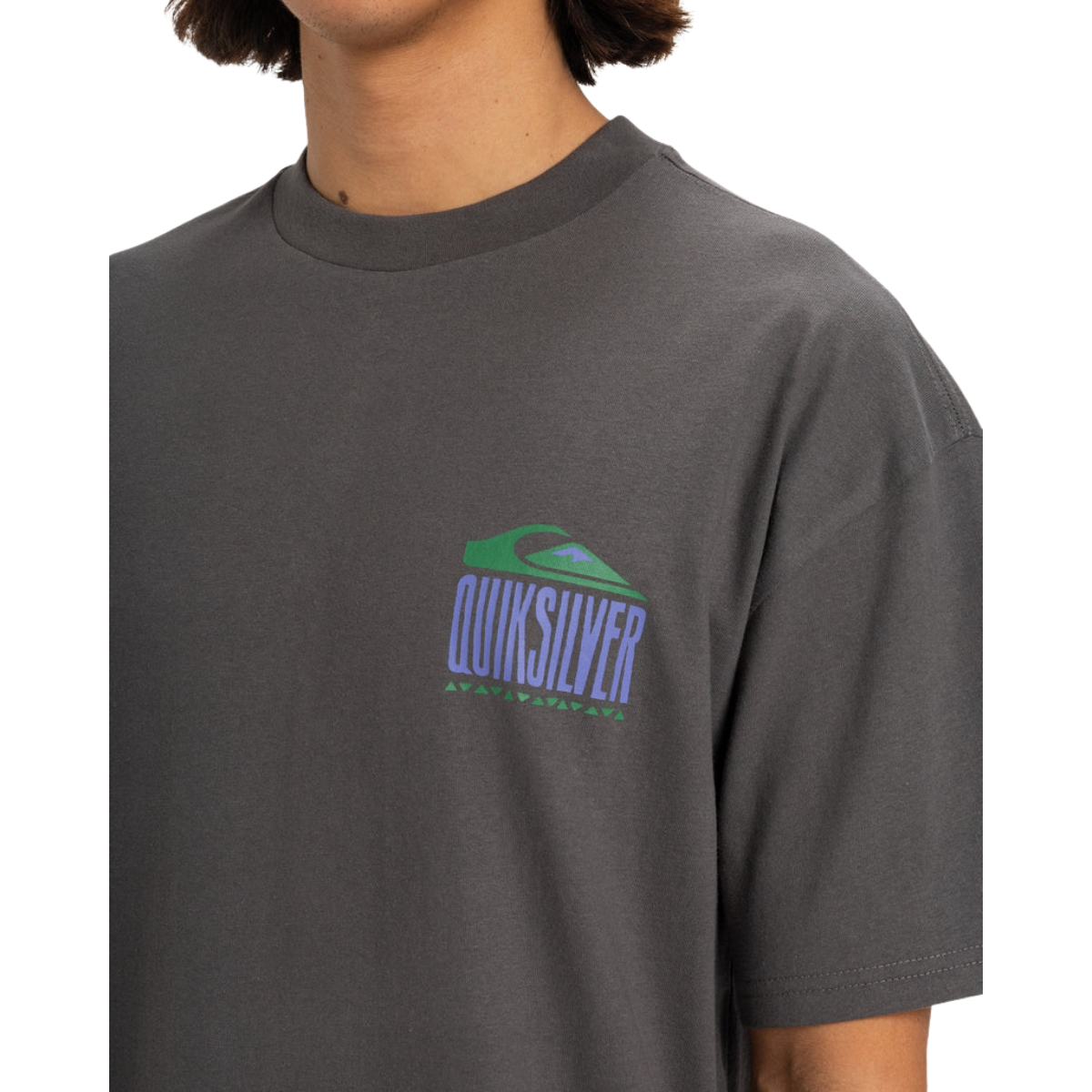 Quiksilver World Force Mens Tee - Dark Shadow