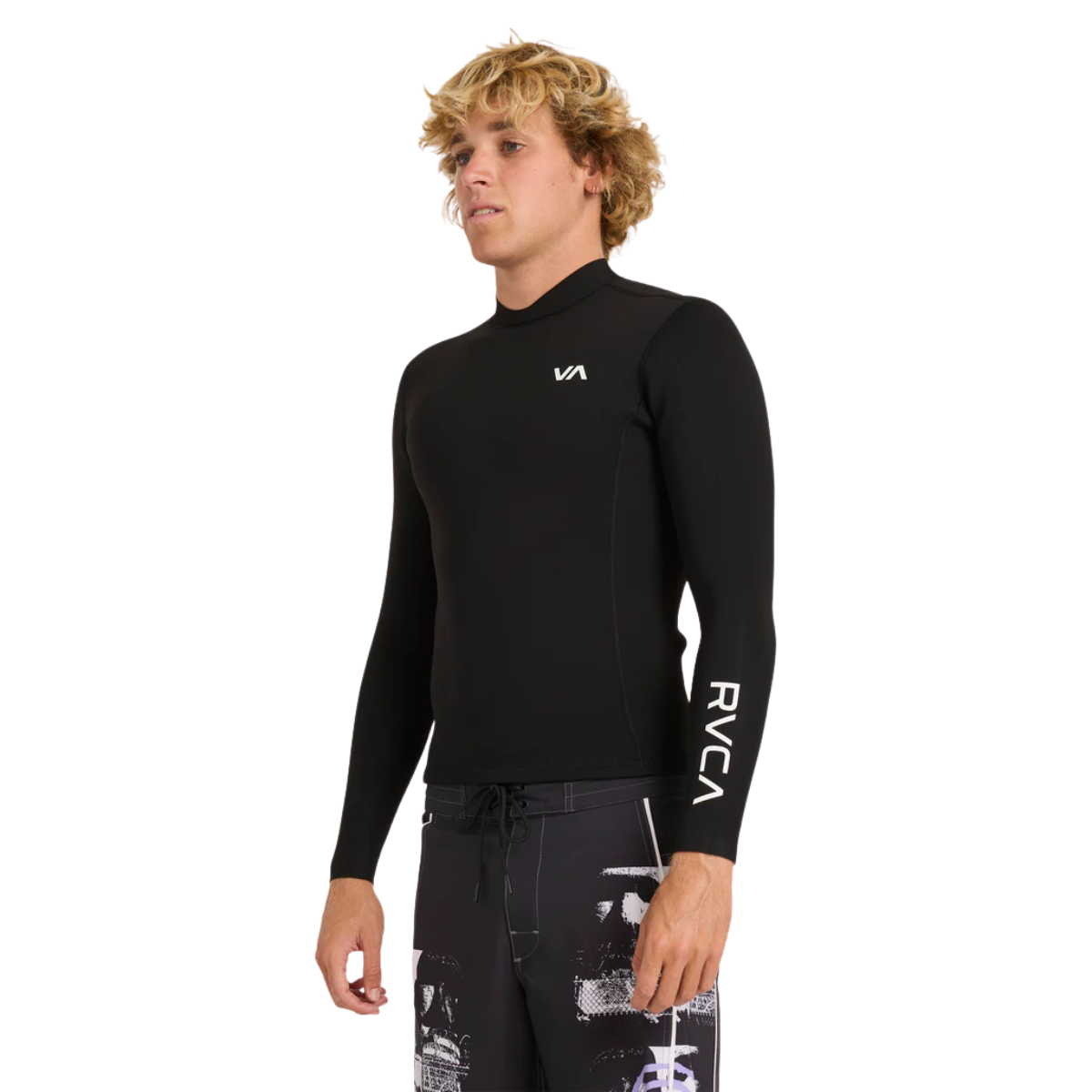 RVCA Balance Long Sleeve Mens Wetsuit Top - Black