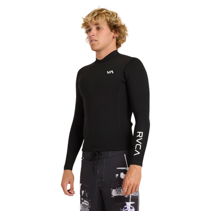 RVCA Balance Long Sleeve Mens Wetsuit Top - Black
