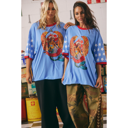 Sabbi The Very Oversized Dream Big Brenda Tee - Periwinkle