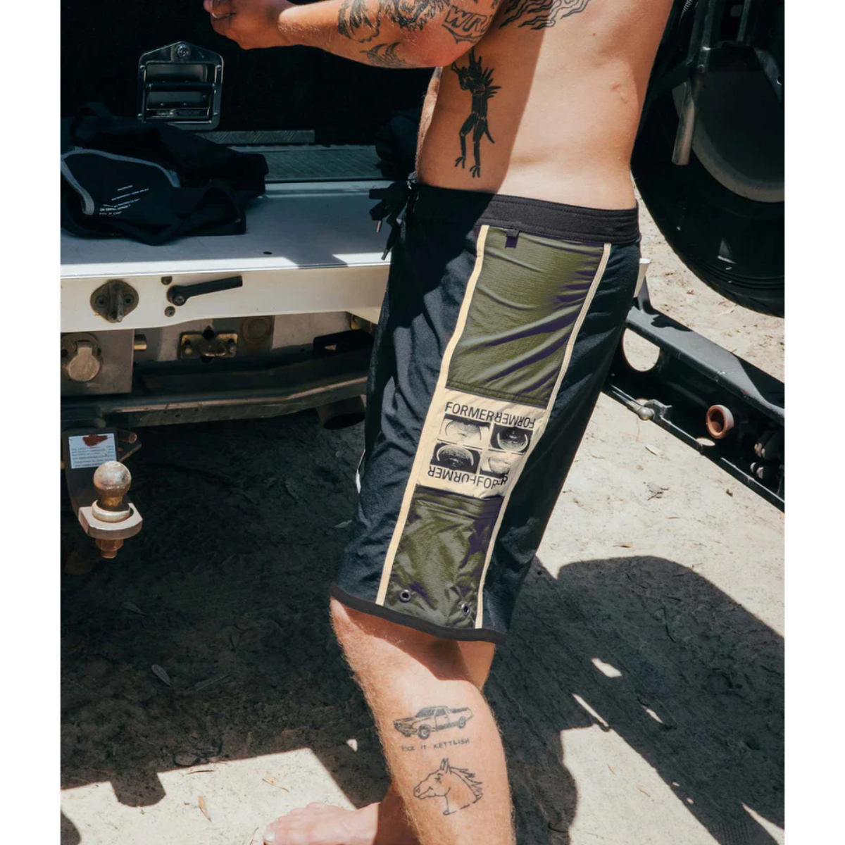 Former Manners 20" Boardshort - Army/Mushroom