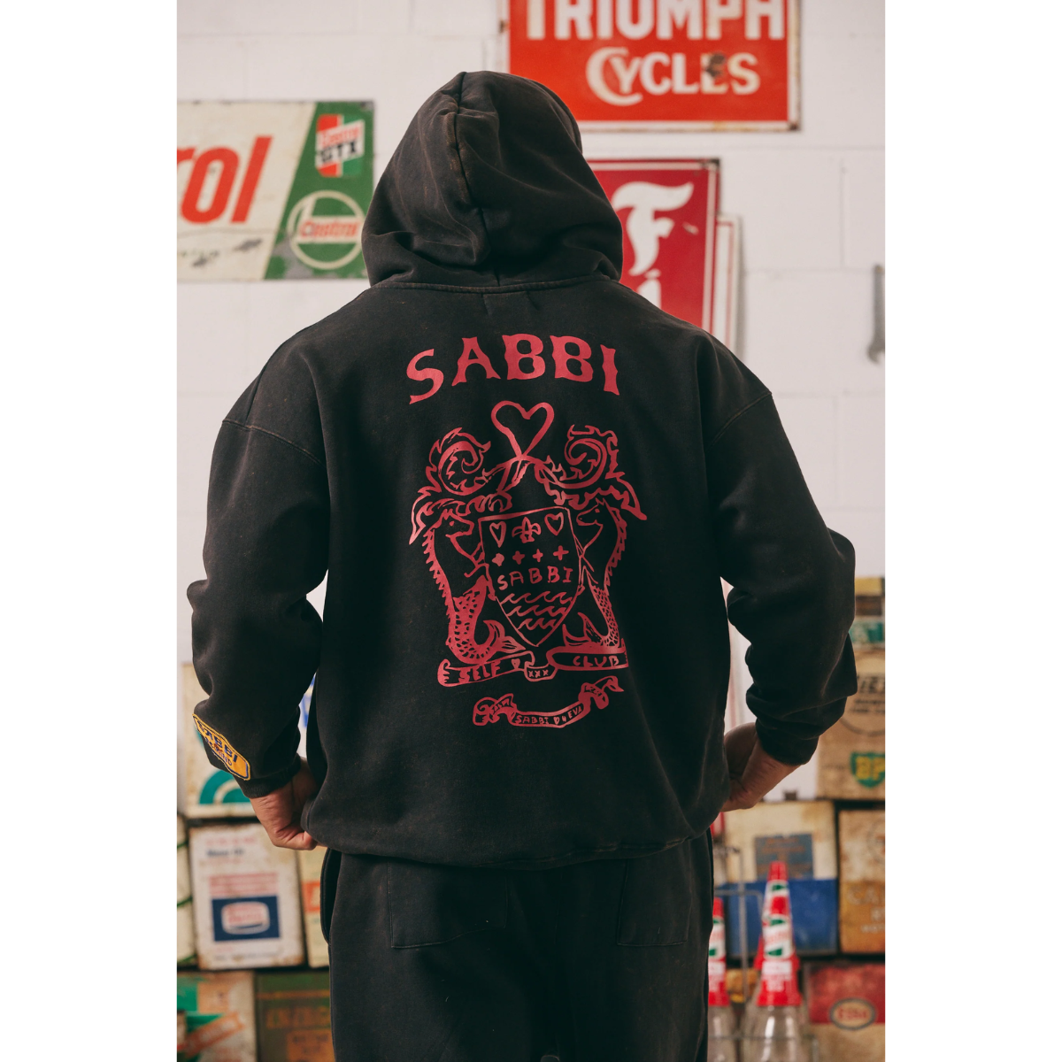 Sabbi The Be Kind Hood - Acid Wash Black