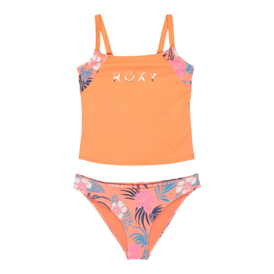 Roxy Girls Active Floral Two Piece Swim Set
