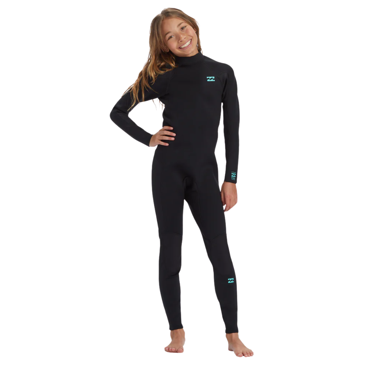 Billabong Girls 6-16 3/2mm Foil Back Zip Wetsuit