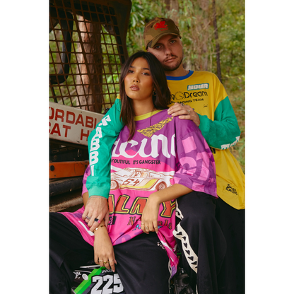 Sabbi The Very Oversized It's Gangster Tee - Pink