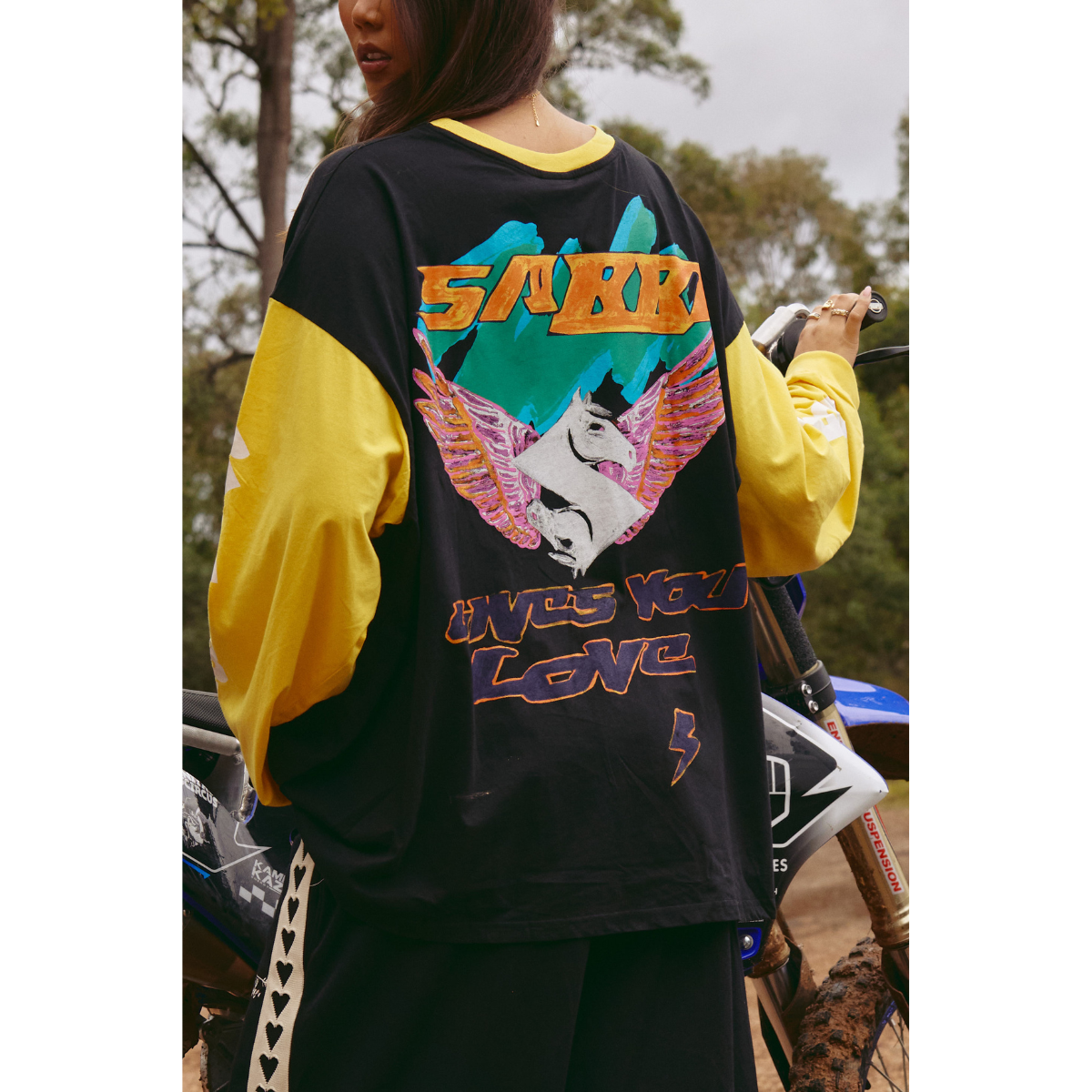 Sabbi The Long Sleeve Don't Quit Your Day Dream T-Shirt - Black