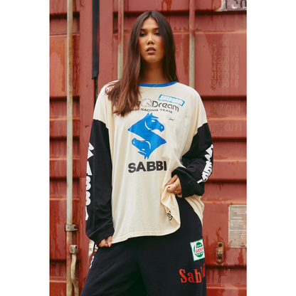 Sabbi The Long Sleeve Don't Quit Your Day Dream T-Shirt - Cream