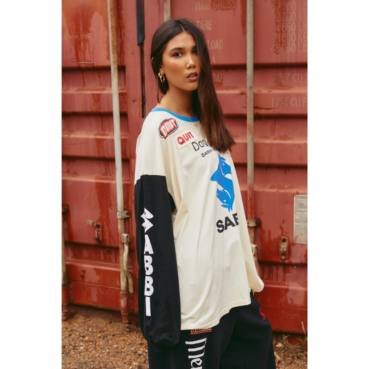 Sabbi The Long Sleeve Don't Quit Your Day Dream T-Shirt - Cream