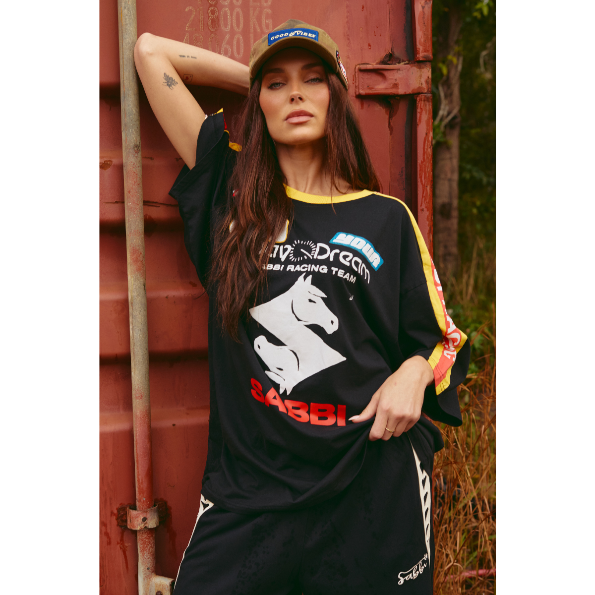Sabbi The Very Oversized Don't Quit Your Day Dream Tee - Black