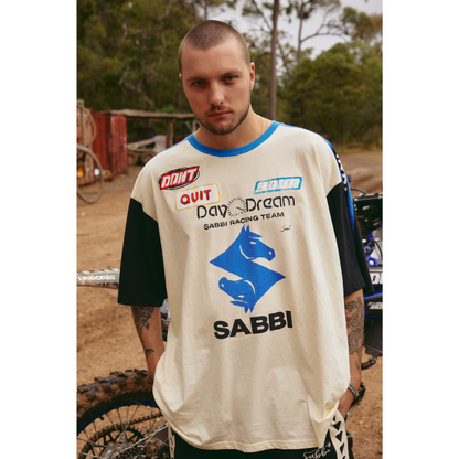 Sabbi The Very Oversized Don't Quit Your Day Dream Tee - Cream