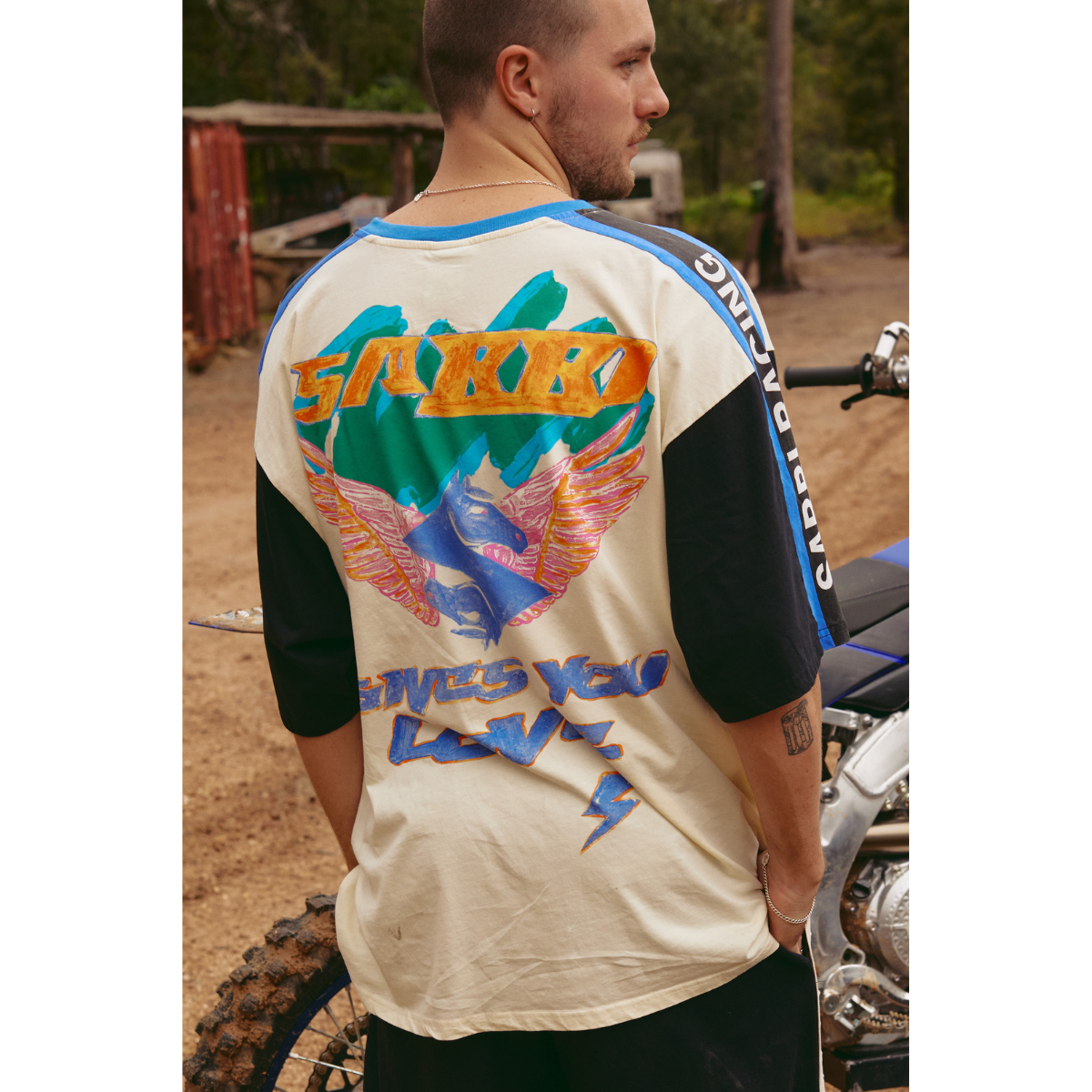 Sabbi The Very Oversized Don't Quit Your Day Dream Tee - Cream