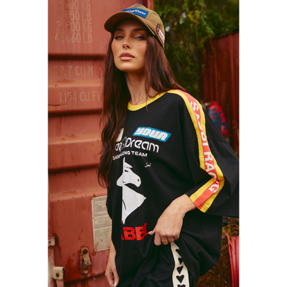 Sabbi The Very Oversized Don't Quit Your Day Dream Tee - Black