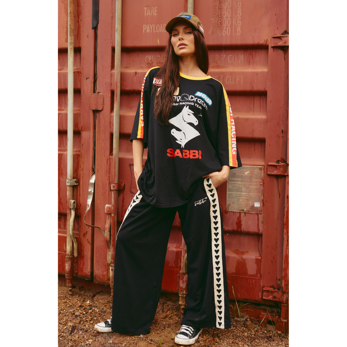 Sabbi The Very Oversized Don't Quit Your Day Dream Tee - Black