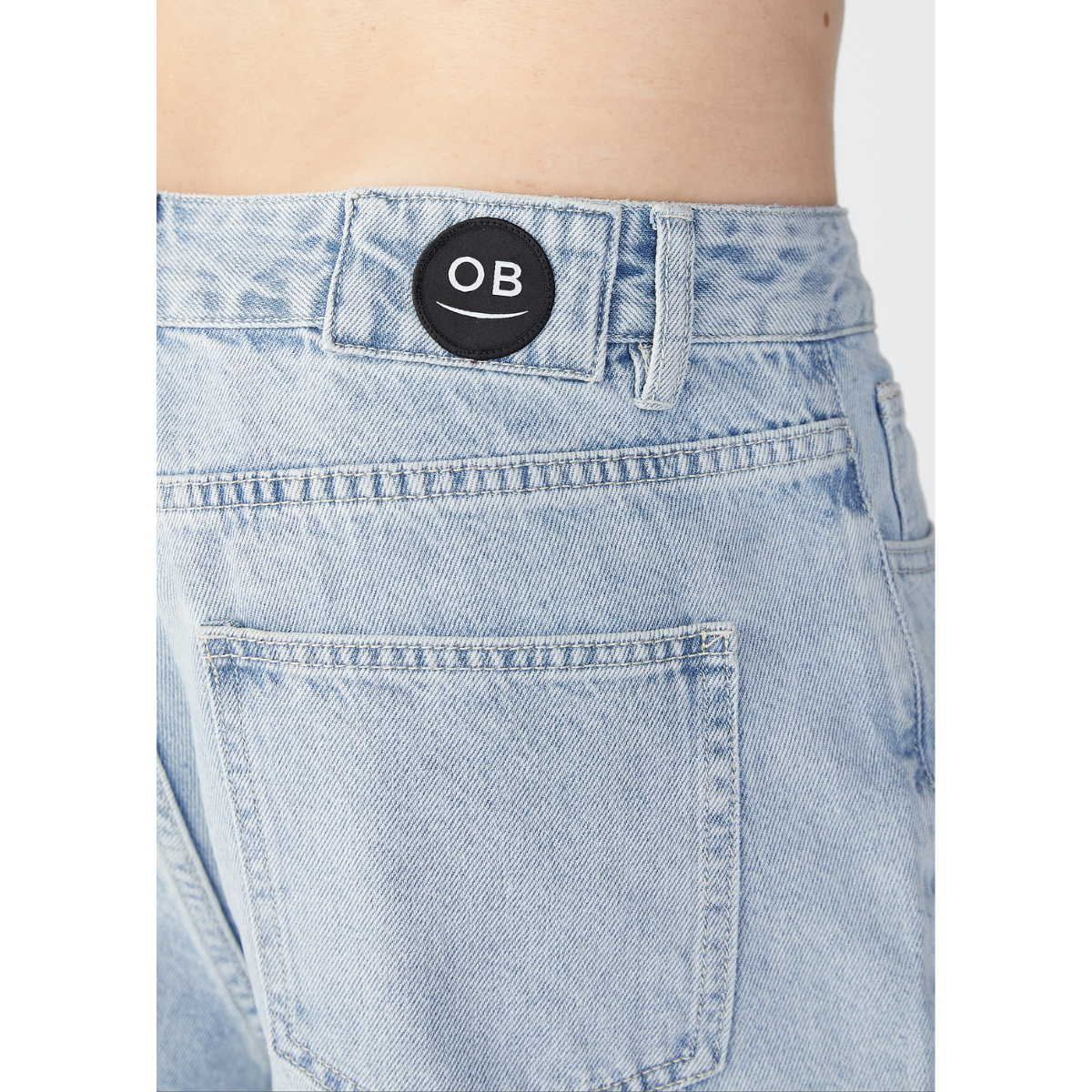 Overboard Surf 90's Denim Mens Short - Light Bleach