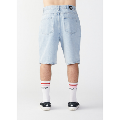 Overboard Surf 90's Denim Mens Short - Light Bleach