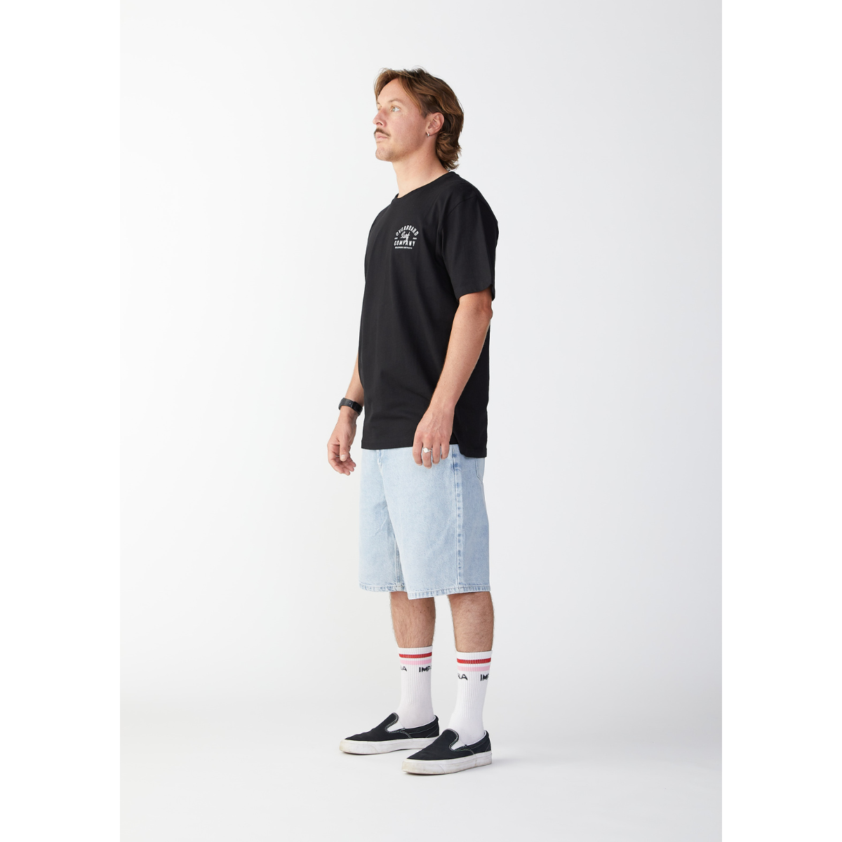 Overboard Surf Hustle Mens T-Shirt - Black