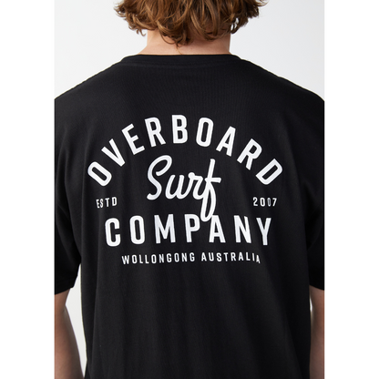 Overboard Surf Hustle Mens T-Shirt - Black