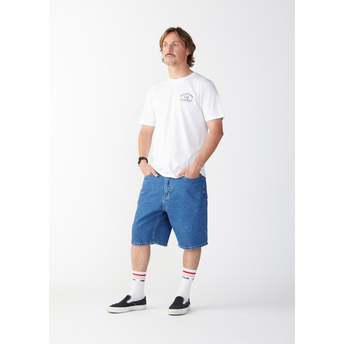 Overboard Surf Hustle Mens T-Shirt - White