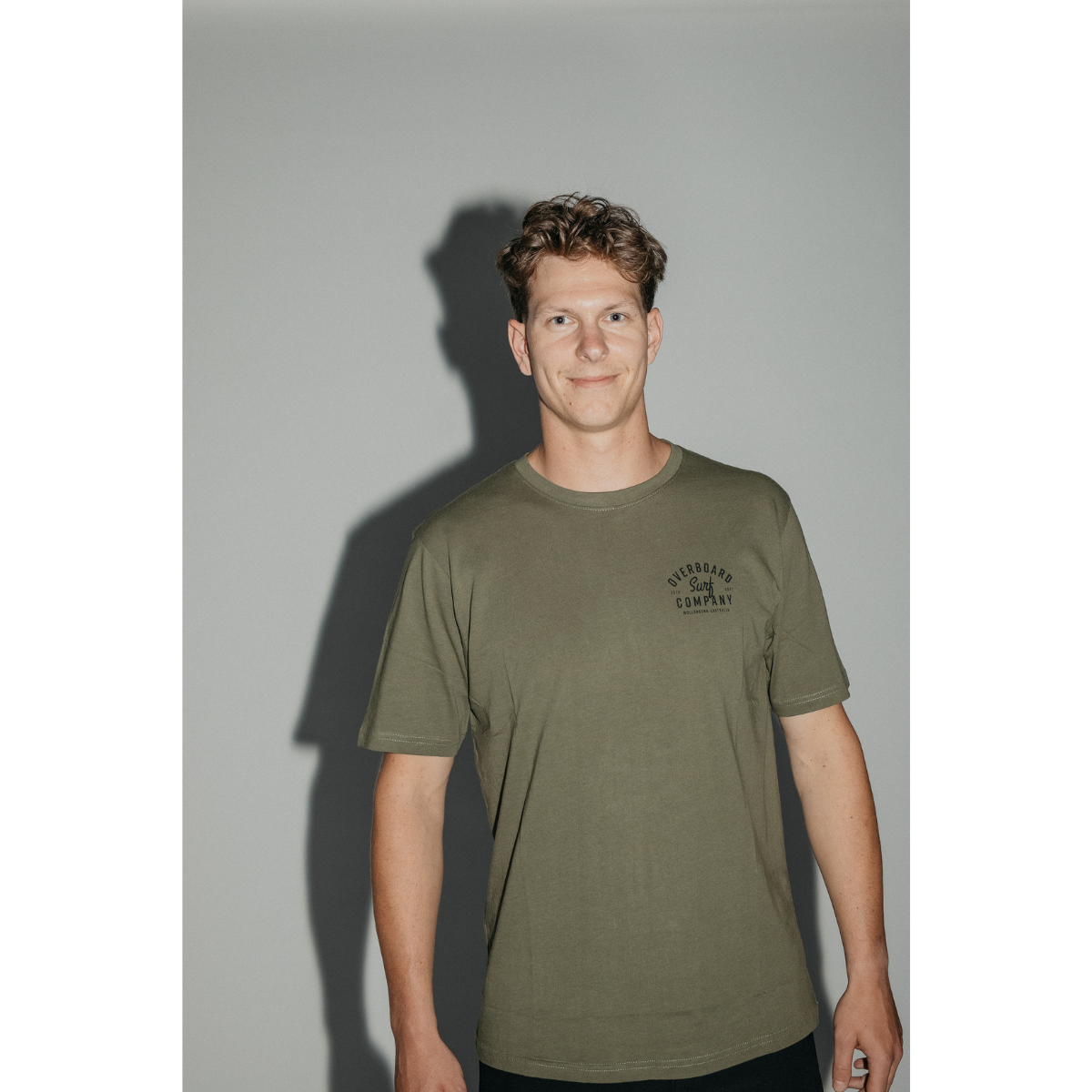 Overboard Surf Hustle Mens T-Shirt - Khaki
