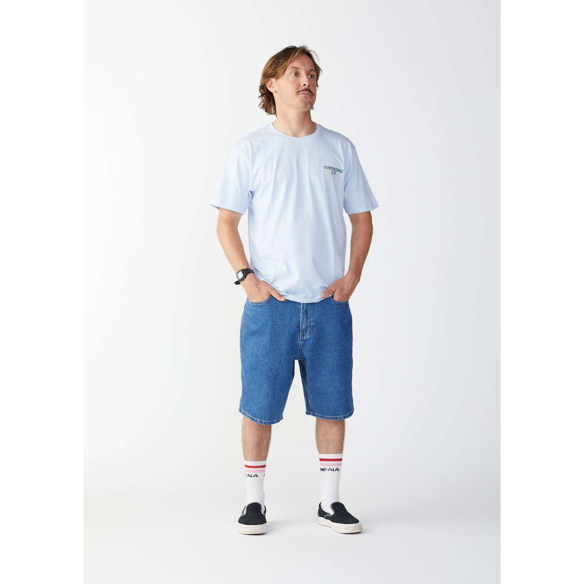 Overboard Surf Coal Coast Mens T-Shirt - Sky Blue
