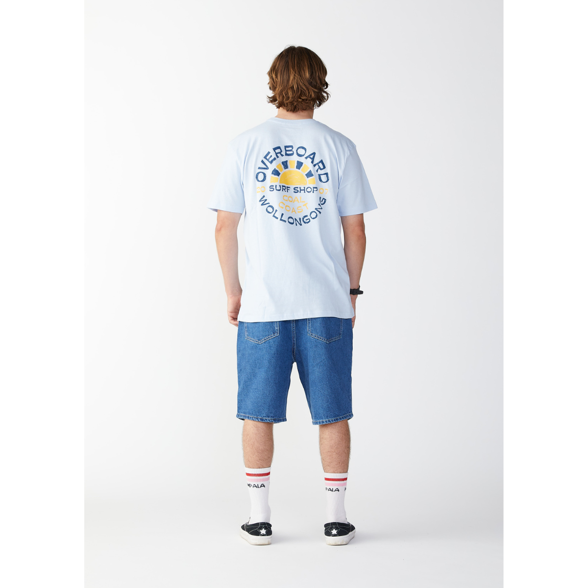 Overboard Surf Coal Coast Mens T-Shirt - Sky Blue