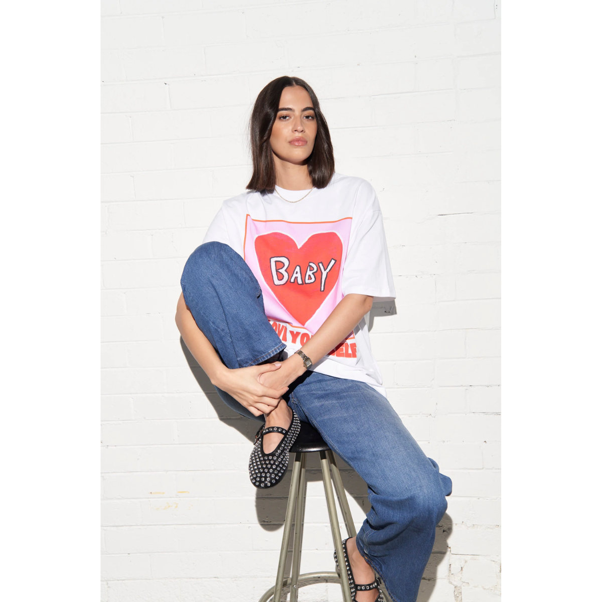 Maku Baby, Love Yourself Oversized Tee