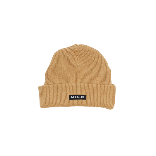 Afends Home Town Recycled Beanie - Chestnut