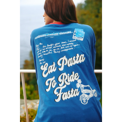 Sabbi The Very Oversized Love Notes Tee - Amalfi - Blue