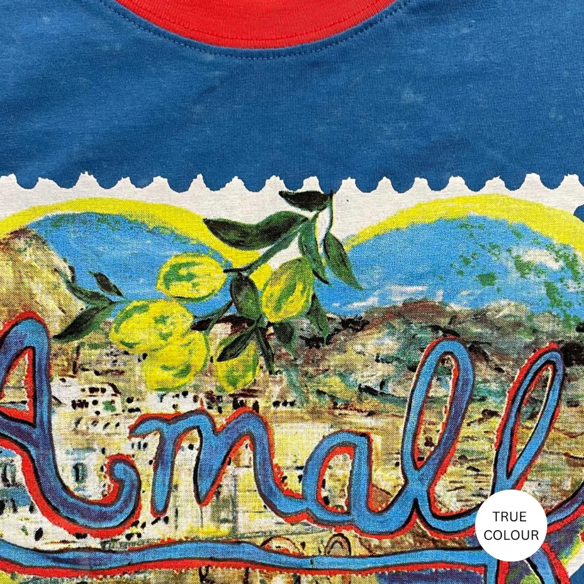 Sabbi The Very Oversized Love Notes Tee - Amalfi - Blue