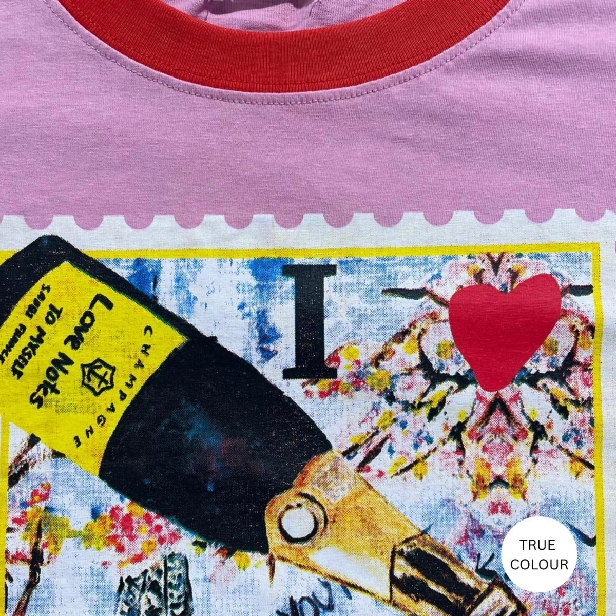 Sabbi The Very Oversized Love Notes Tee - Paris - Pink