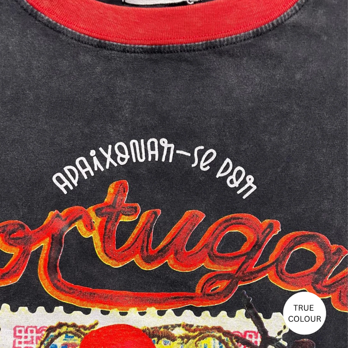 Sabbi The Very Oversized Love Notes Tee - Portugal - Black
