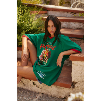 Sabbi The Very Oversized Love Notes Tee - Portugal - Green