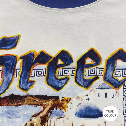 Sabbi The Very Oversized Love Notes Tee - Greece - Marshmallow