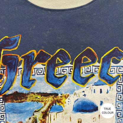 Sabbi The Very Oversized Love Notes Tee - Greece - Navy Blue