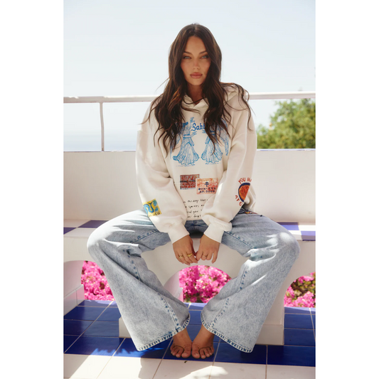 Sabbi The Love Notes Greece Hoodie - Mashmallow