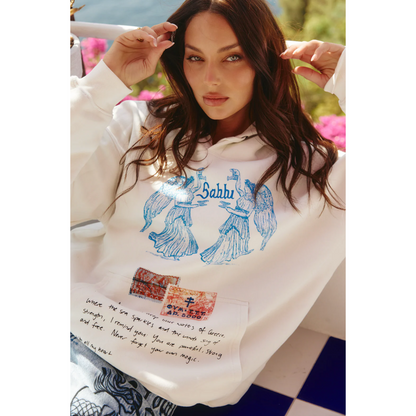 Sabbi The Love Notes Greece Hoodie - Mashmallow