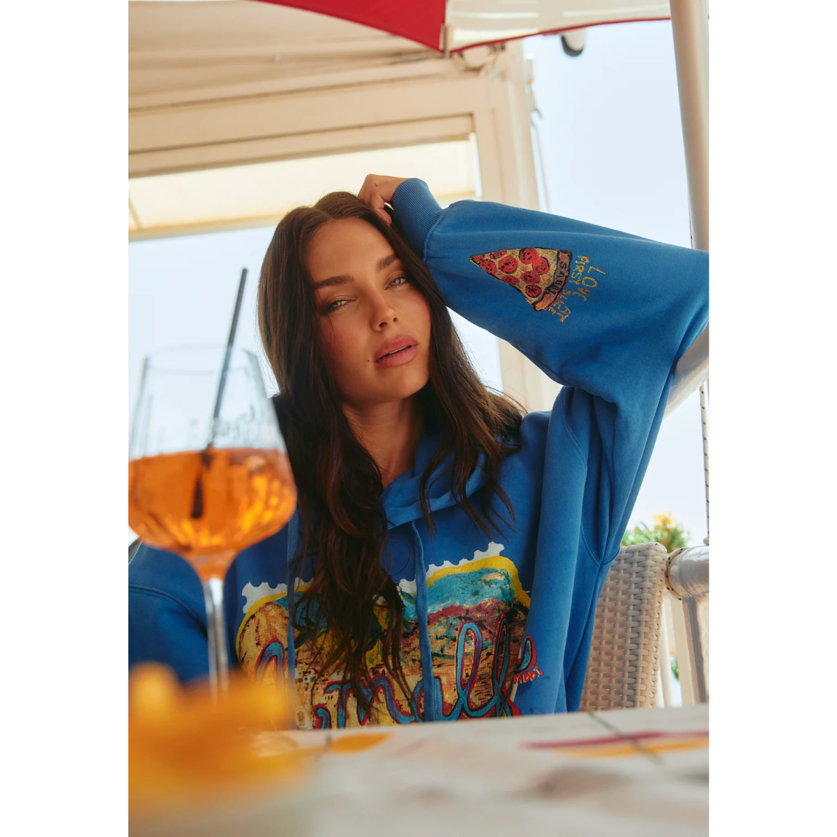 Sabbi The Love Notes Amalfi Hoodie - Blue