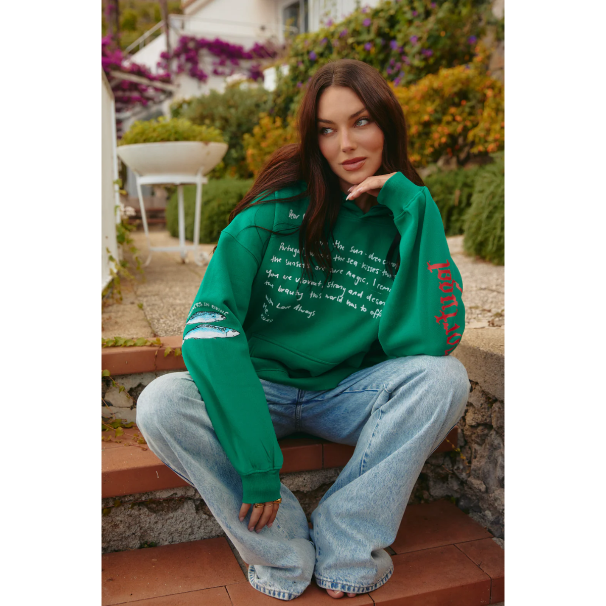 Sabbi The Love Notes Portugal Hoodie - Green