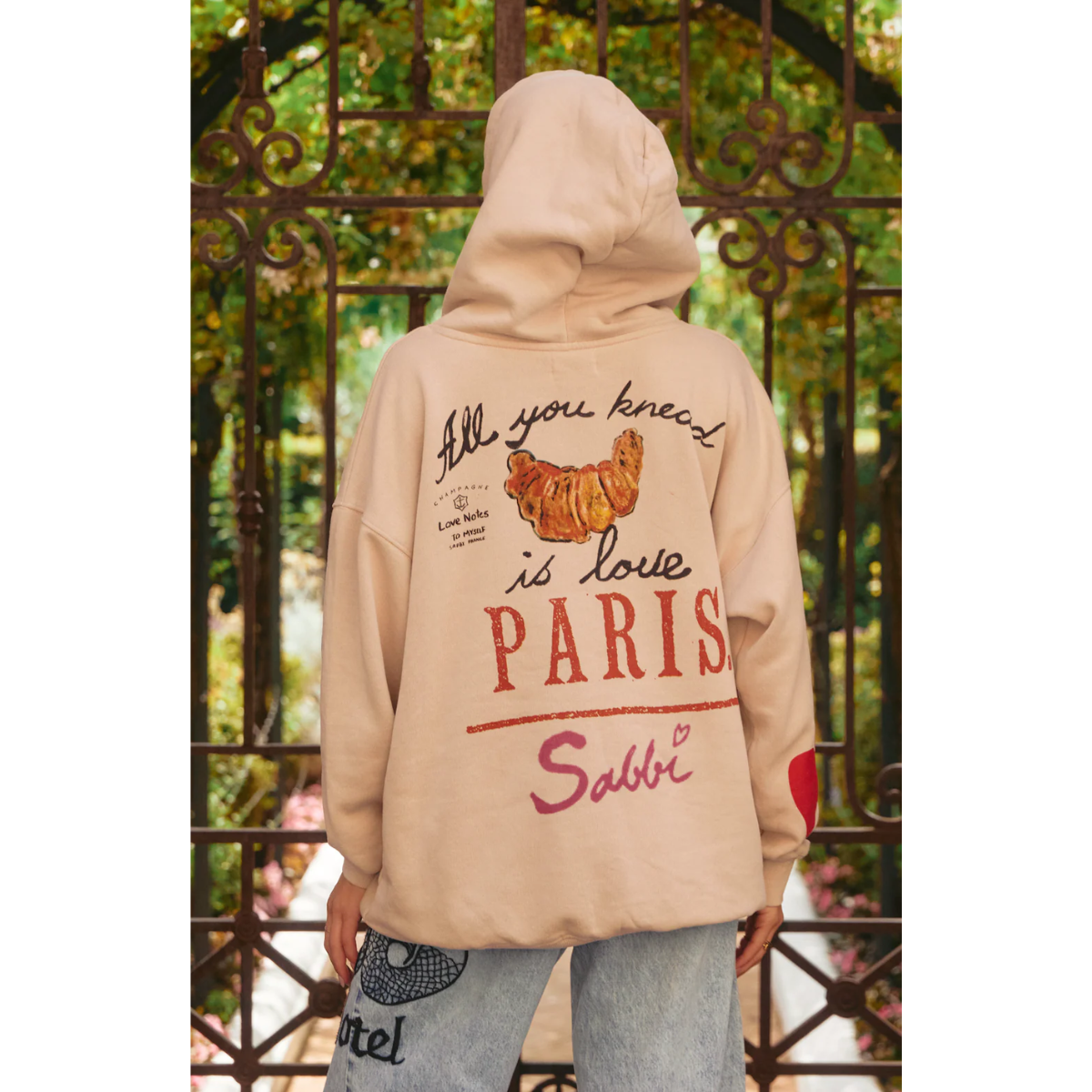 Sabbi The Love Notes Paris Hoodie - Sand