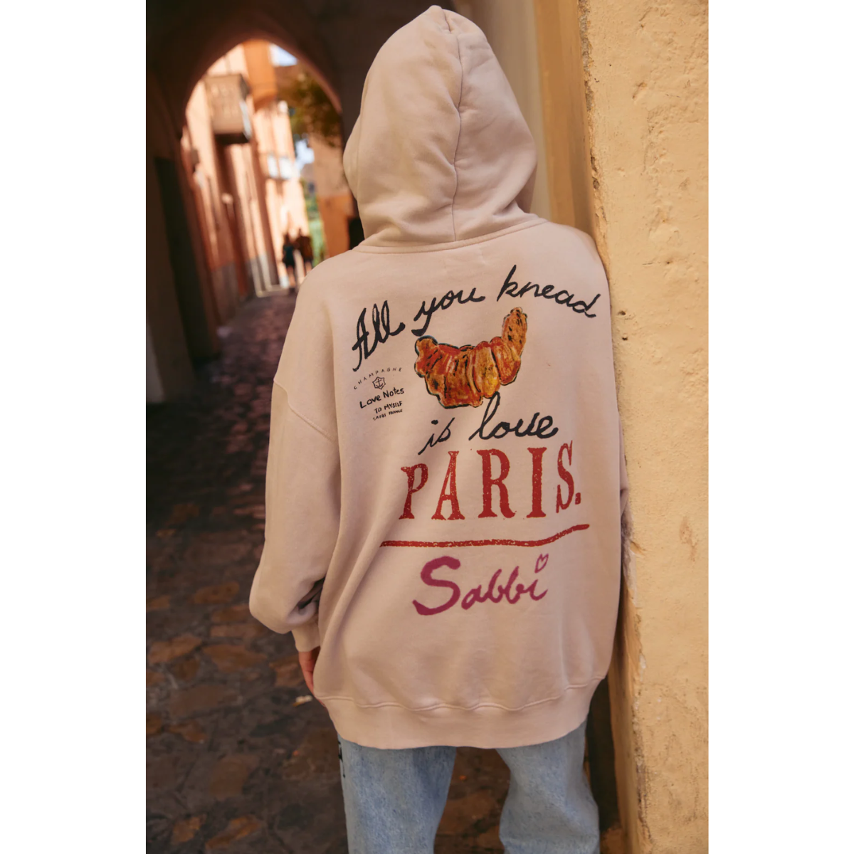 Sabbi The Love Notes Paris Hoodie - Sand