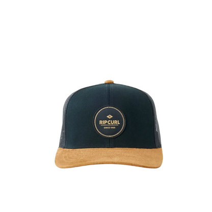 Rip Curl Routine Mesh Trucker Cap - Black/Tan