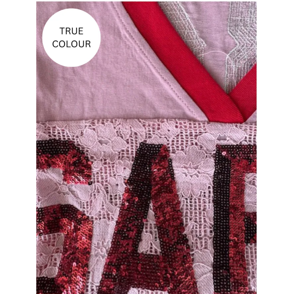 Sabbi The lace Varsity Jersey - Pink