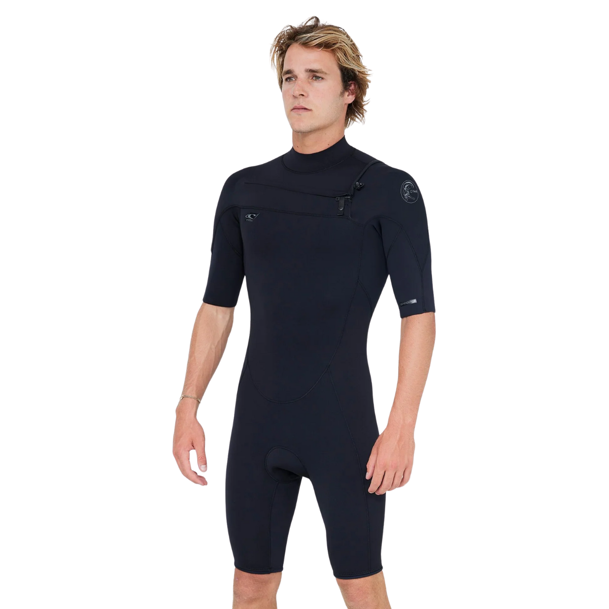 O'Neill Men's Defender 2mm GBS Spring Suit Chest Zip - Black